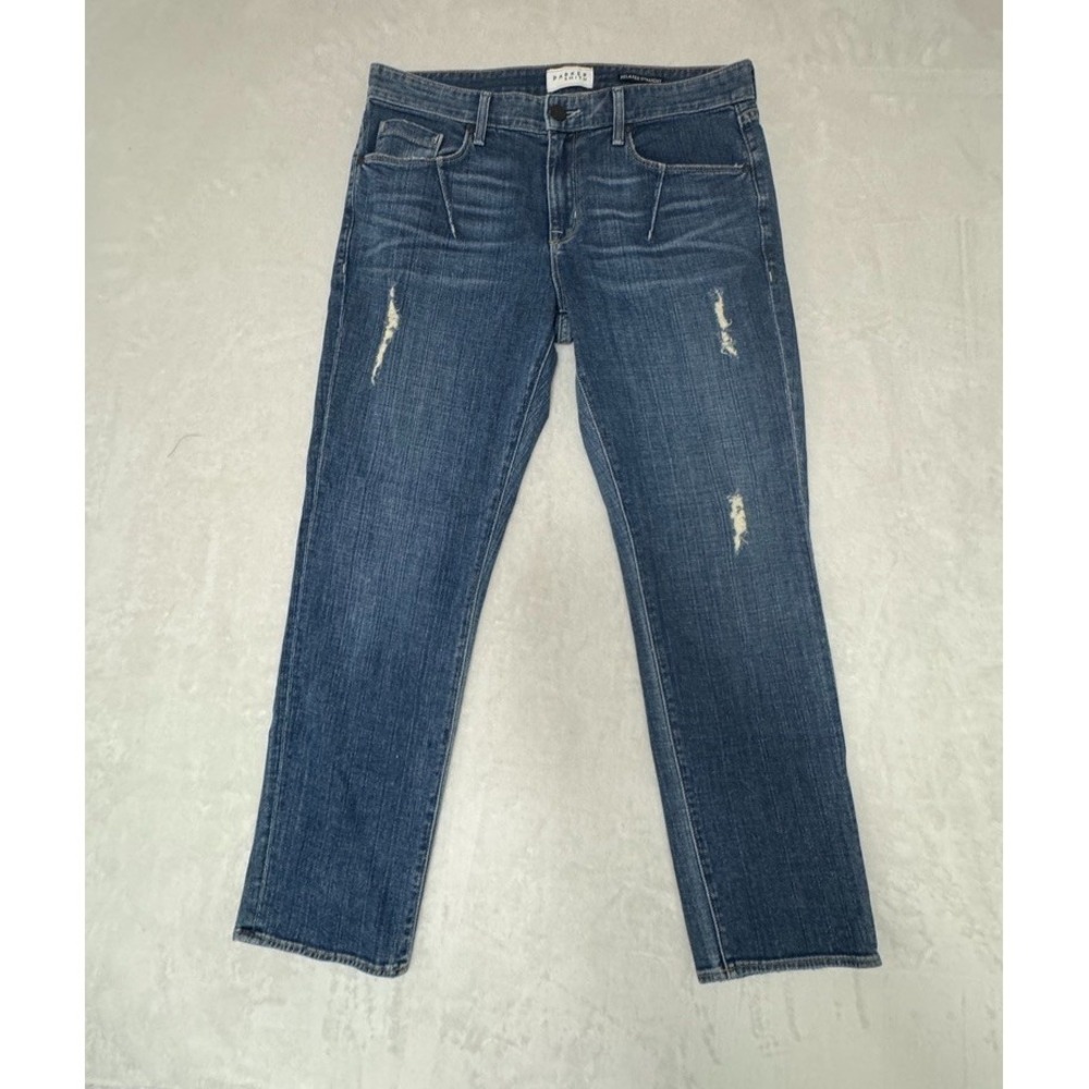 Parker Smith Jeans Women's 29 Relaxed Straight Distressed‎ Premium Stretch